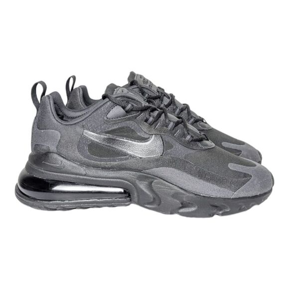 NWOB NIKE Air Max 270 React 'Triple Black' Running Shoes Size 8.5 - Picture 3 of 10